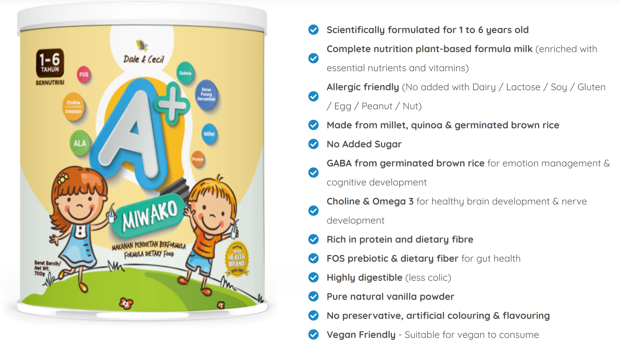 [Malaysia] Ready Stock + Fast Shipping Nutrition Plant-based Formula Milk (enriched with essential nutrients and vitamins)