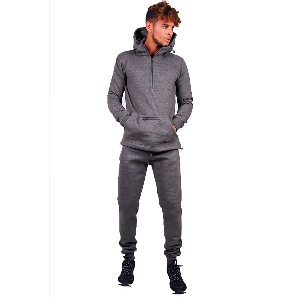 Casual Plus Size Winter Tracksuits Cotton / Polyester Made Pullover Tracksuits With Pockets