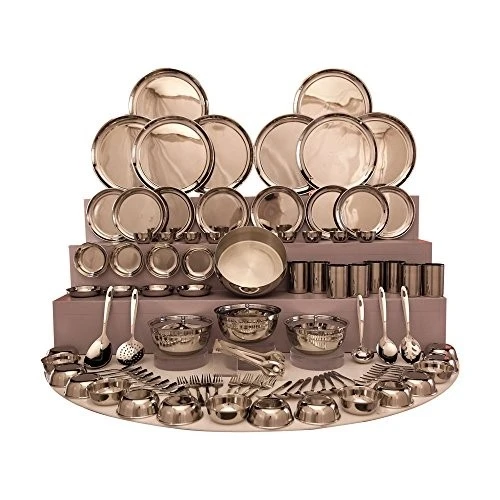 Столовый набор из нержавеющей стали лучшего качества: палочка лук ложка нож тарелка кружка вешалка подставка для тарелок посуды