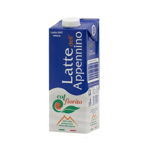 Итальянское цельное молоко 1 литр в коробке для детей и взрослых, ISO BRC, корова, полустерилизованное детское молоко