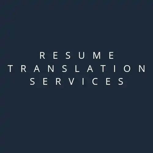 Resume Translation Services translation service of German English French  AT BEST WHOLESALE PRICE MANUFACTURES IN INDIA