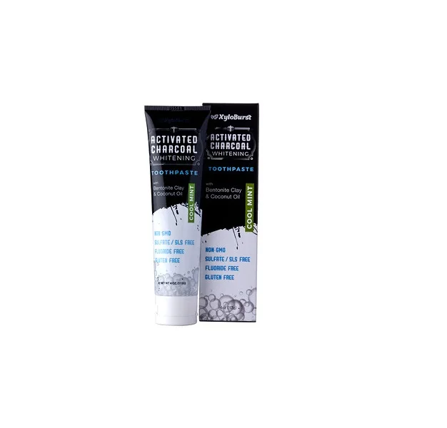 XyloBurst Fluoride Free Activated Charcoal Toothpaste