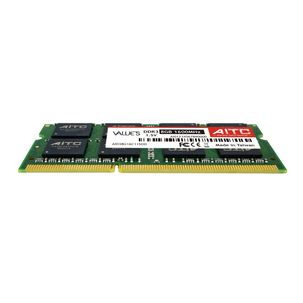 Зеленая печатная плата 8 ГБ ОЗУ ddr3 1600 МГц для