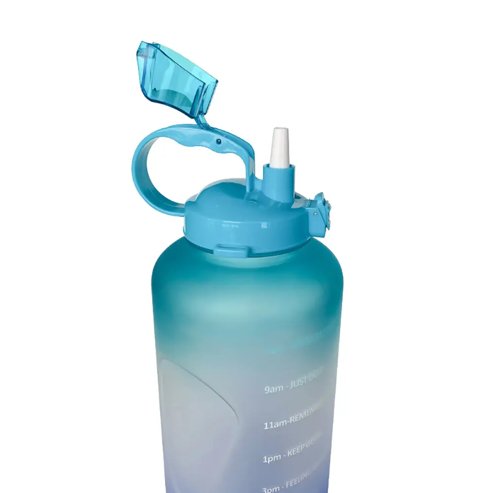 
With Time Marker Hydration Motivation Water Bottle 74-Oz Ensure You Drink Enough Water 