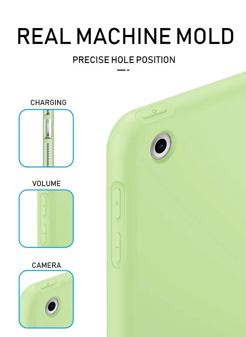 Новый умный чехол Trifold для планшета iPad 7/8/9 поколения Mini 123/4/5/6/легкий вес