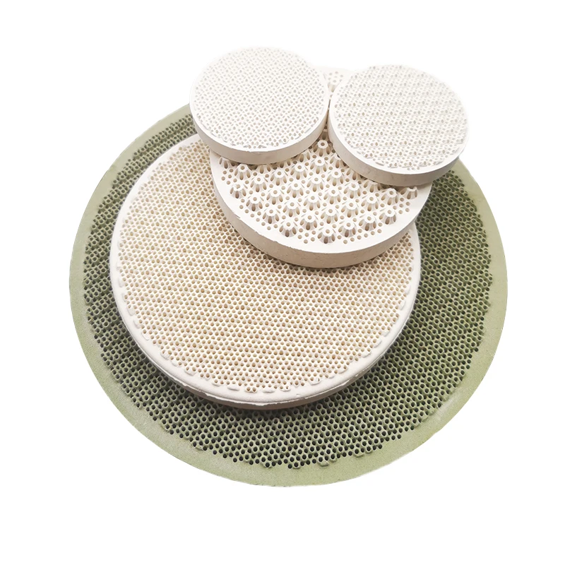 Infrared honeycomb ceramic for ceramic grill burner parts