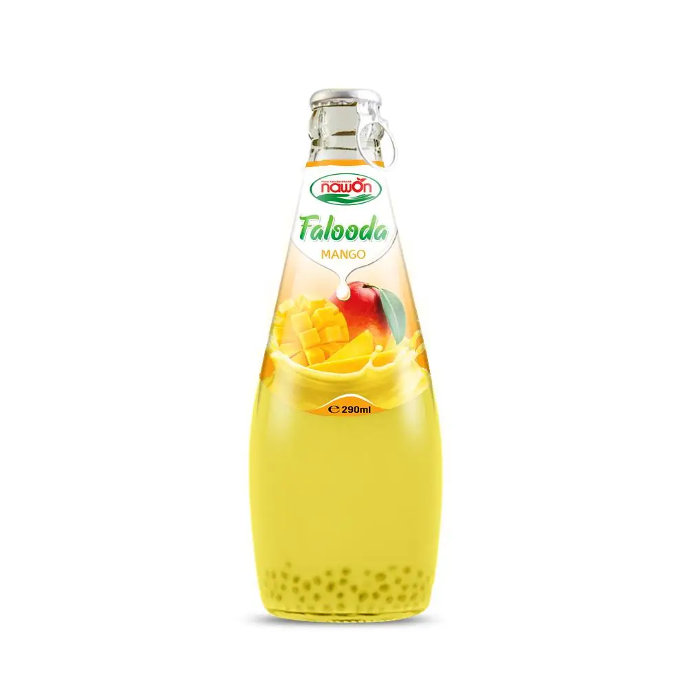 Ежедневный напиток Falooda со вкусом клубники 290 мл из семян базилика Вьетнам OEM оптовая