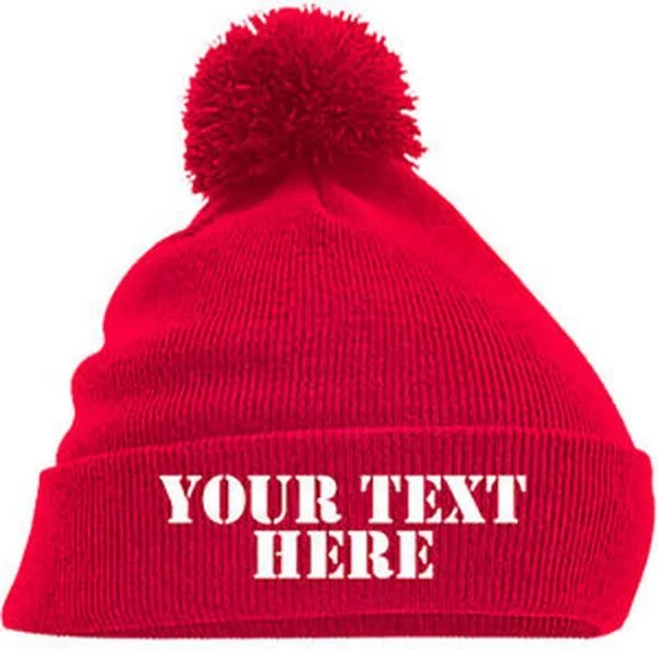 Custom Design Beanie On-demand Beanie Bobble Hats Wholesale New Style High Nice Sublimation Snapback Maker with Fur 25 Unisex PK