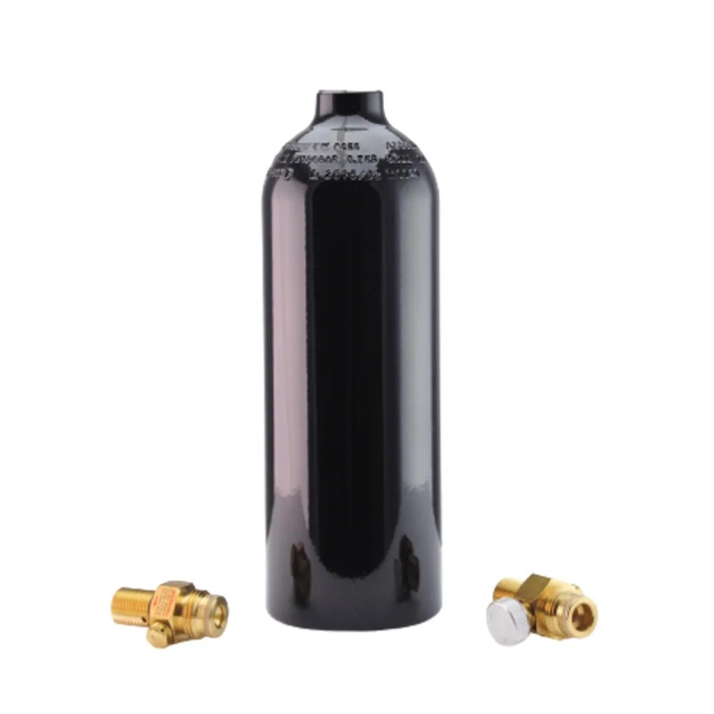 high quality 0.8L co2 paintball tank gas cylinders with on/off valve