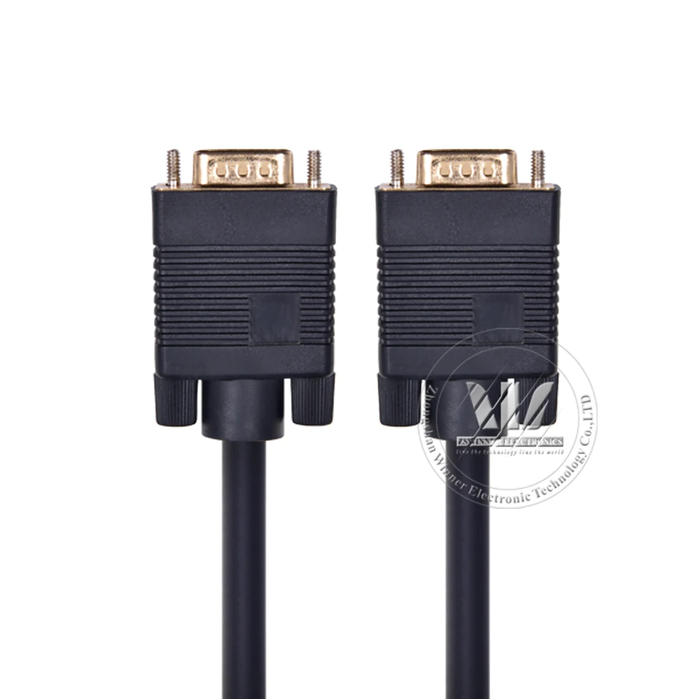 
 Компьютерные комплектующие высокоскоростной 15 пин кабель со штыревыми соединителями на обоих концах для подключения VGA кабель с Ферриты фильтры ядро для проектора и компьютера  