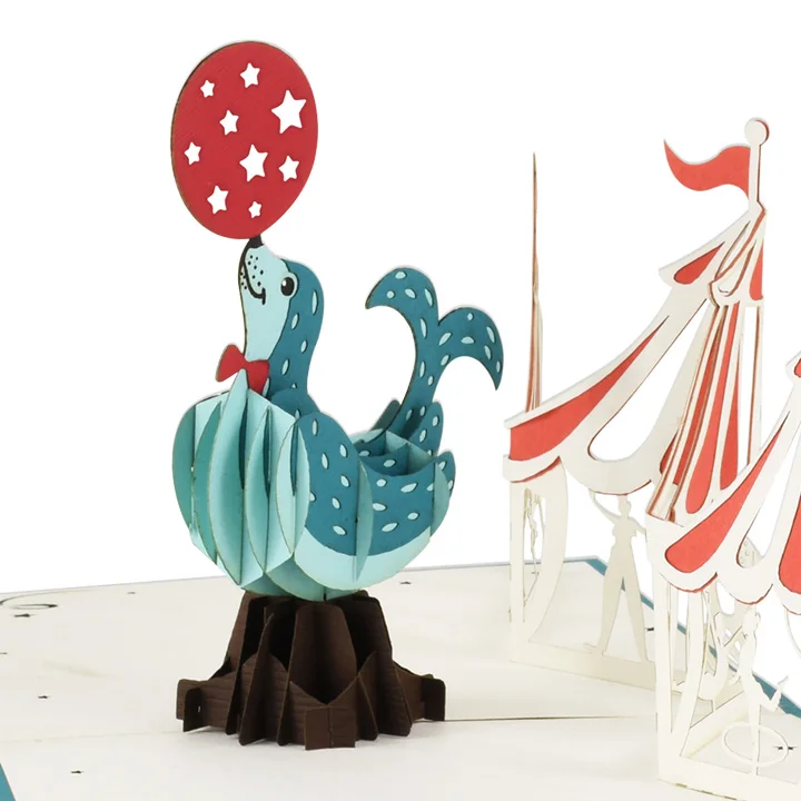 
3D Pop up cards Circus Vietnam Handmade Lasercut Cheap Price Wholesale 