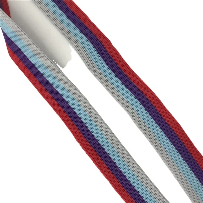 Fancy New personalise tape multicolor ribbon knit ribbon for bottom decoration