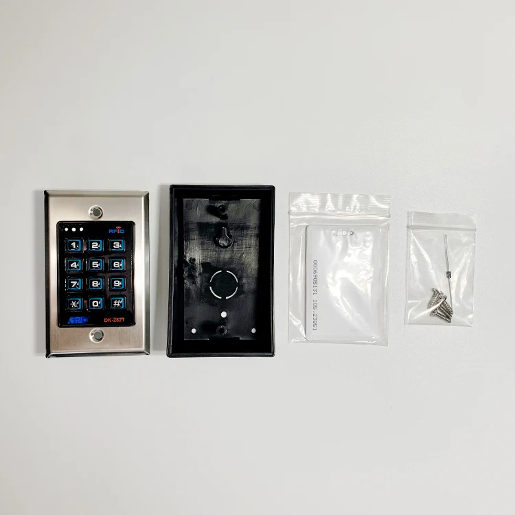 Stand Alone Access Control Keypad Single Output Security Surface Mount Steel Plate Solid State Output Indoor 125khz 1000 Users -