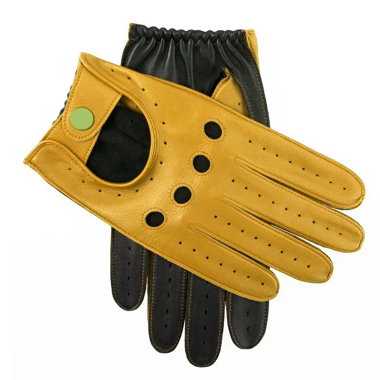 Men Womens gloves leather sheepskin Deerskin Leather Lightweight summer car driving gloves
