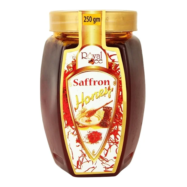 Made In India Royal Bee Saffron Honey 250gm Available In Different Quantity Drinking Use Natural Pure Indian Honey