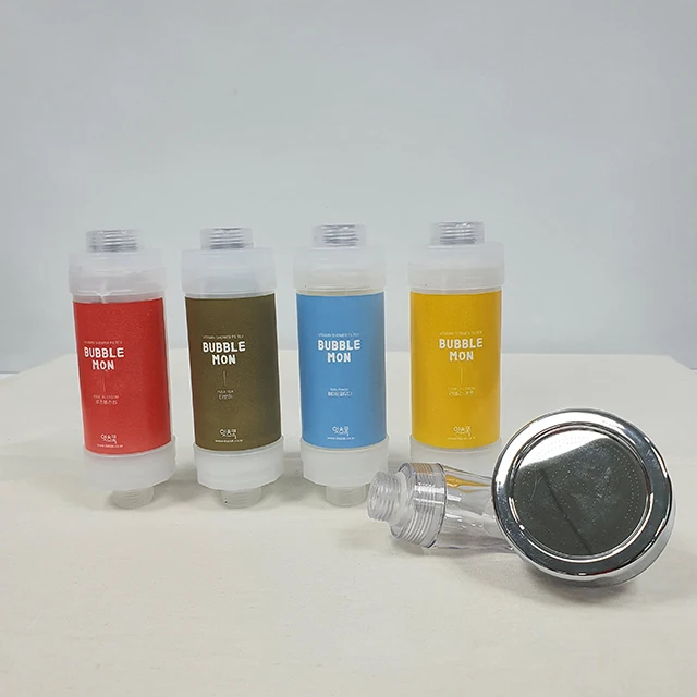 MYMI BUBBLE MON, витаминный фильтр для душа, Сделано в Корее, цветок розы, симпатичный лимонный чай, пуэр, детский порошок OTILTD