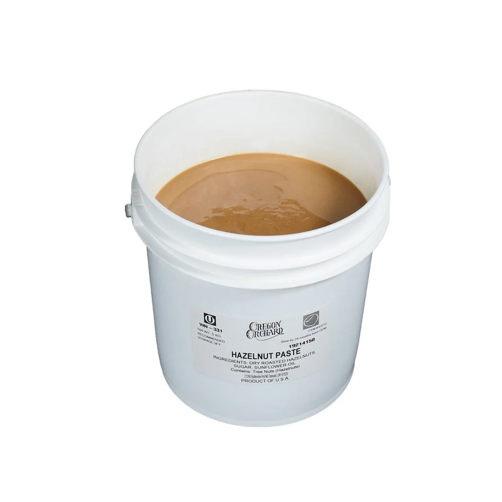 Hazelnut Paste Oregon Shelf Life 24 Months No. 1 Grade Kosher And Halal Certified 5kg Pail Halal Spread High Quality Spread