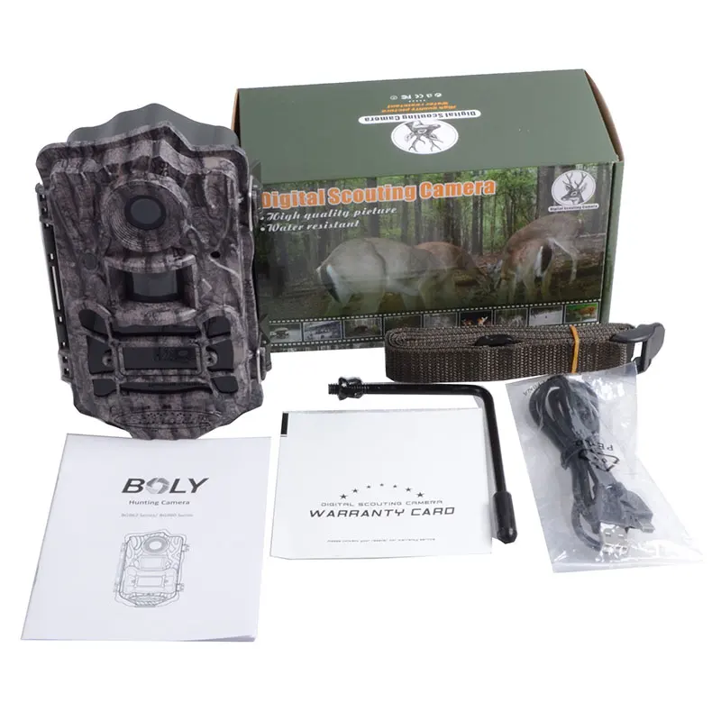 Boly Wide Angle 110 Degree Invisible IR 24MP Hunting Camera 0.7s Trigger Time Photo Trap 940nm Night Vision Trail  Camera
