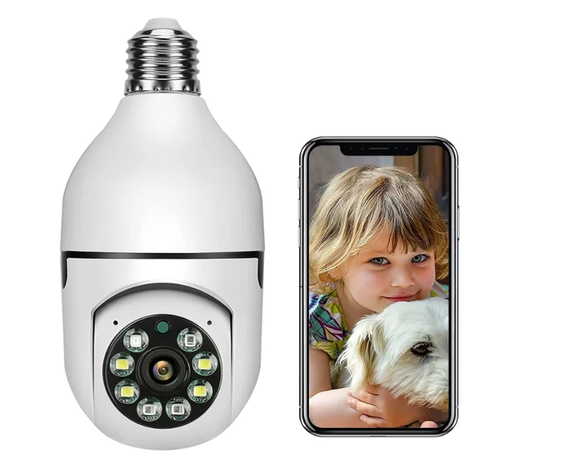 1080P WiFi Outdoor Home Bulb Camera Wireless Home Surveillance E27 Light Bulb Camera