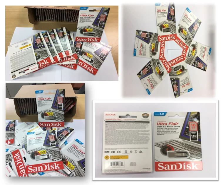 Fashion Design Ultra Flair SanDisk USB 32GB 64GB 128GB