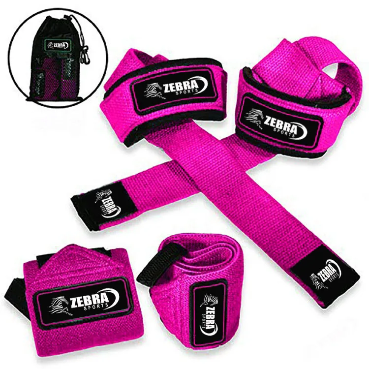 Customized Premium Wrist Wraps Lifting Straps with Carry Bag Professional Wrist Support Weightlifting Wholesale