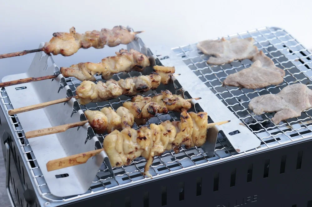 Hibachi Grill For Outdoor BBQ Grills Charcoal Japanese Yakitori Grill Steel Material