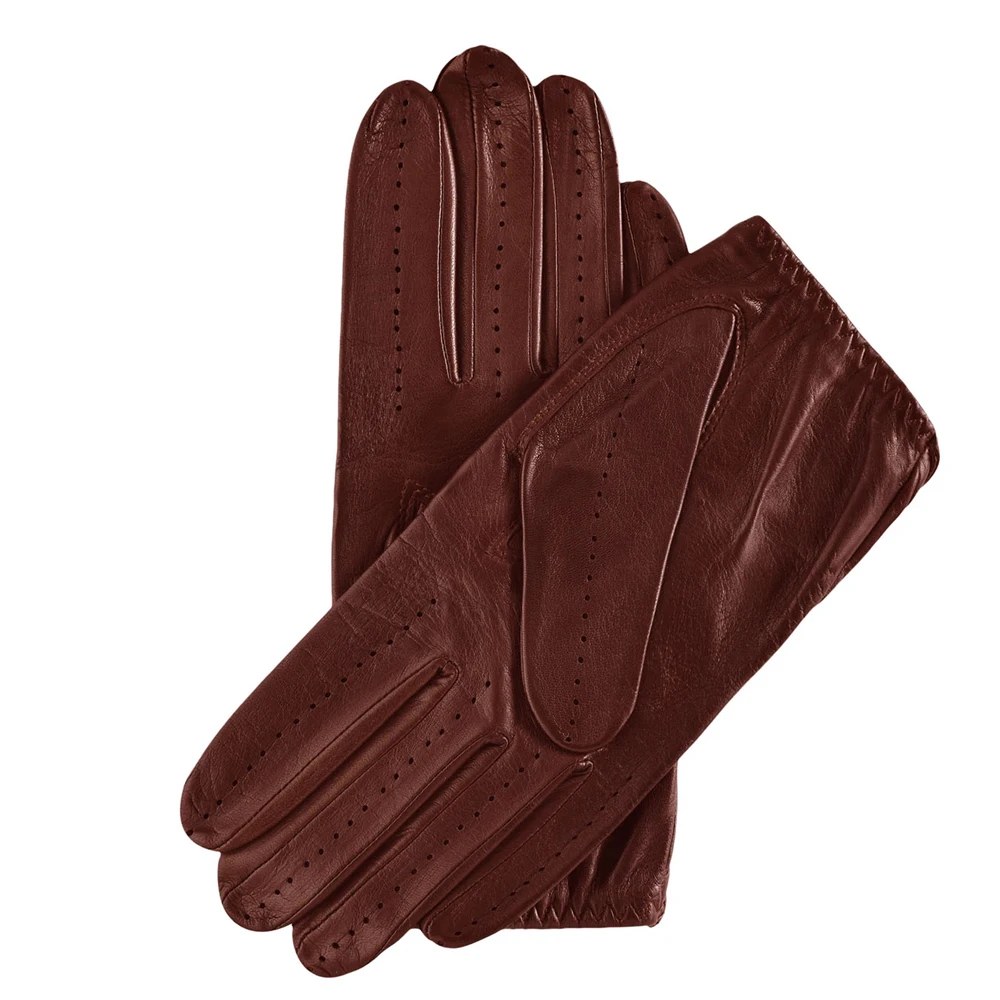 Модная одежда теплые водительские перчатки водонепроницаемые из овечьей кожи для вождения мужчин