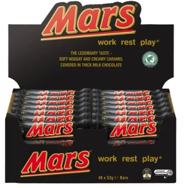 M.a.r.s Chocolate Bars Box of 24 Pieces (24 x 51g)