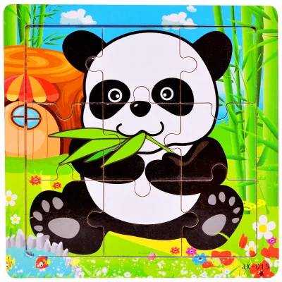 9 шт. 3D пазл для детей Детские игрушки развивающие деревянные