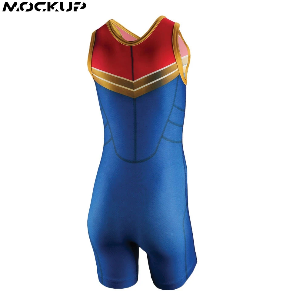 Sublimation youth wrestling singlet with wrestling gear wrestling uniform