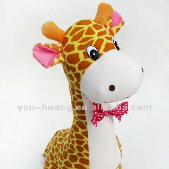 Custom plush sit on animals large anime plush giraffe stuffed animal maker supplier factory manufacturer