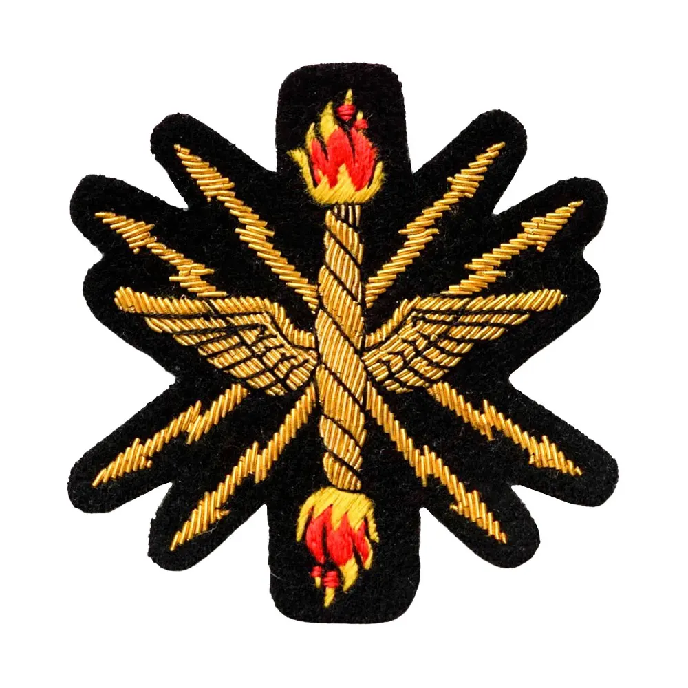 Factory Custom 3D Iron On Embroidery Patch Fashion Design Large Embroidery Patches For Clothing