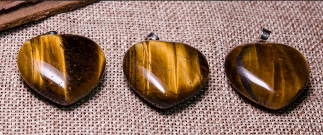  Кулон «тигровый глаз» в форме сердца для заживления набор кристаллов балансировки религиозной силы этического исцеления Новая мода