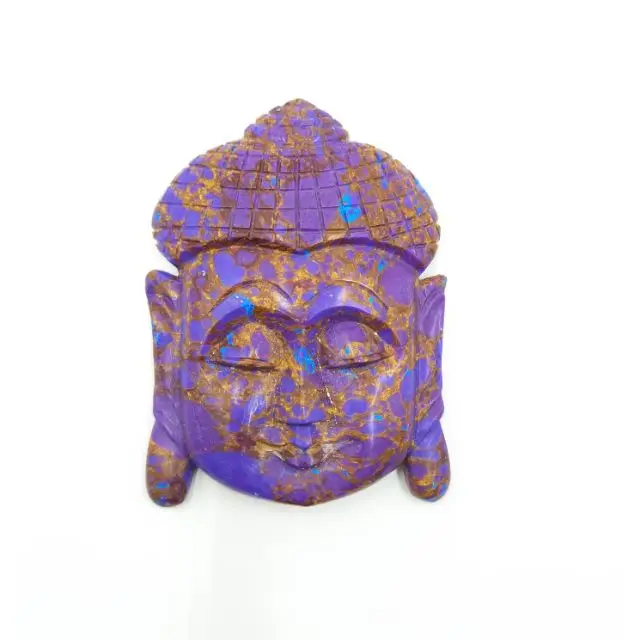 Copper Turquoise Flat Buddha  Decorative Religious Sitting Buddha Statue Sculpture at wholesale price