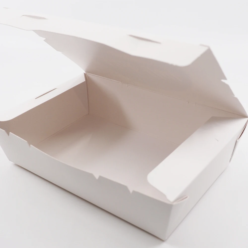 Высокая технология печати индивидуальный цветной логотип пищевой контейнер на вынос из крафтовой бумаги для коробки ланча и салата