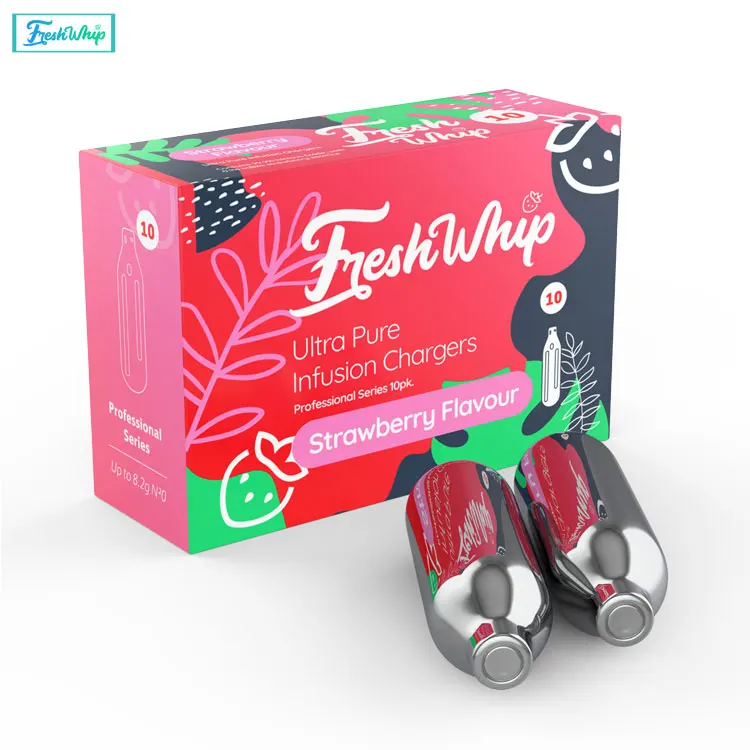 Сертифицированные CE/EU, первая в мире Клубничная Ароматизированная инфузионная взбитая зарядка
