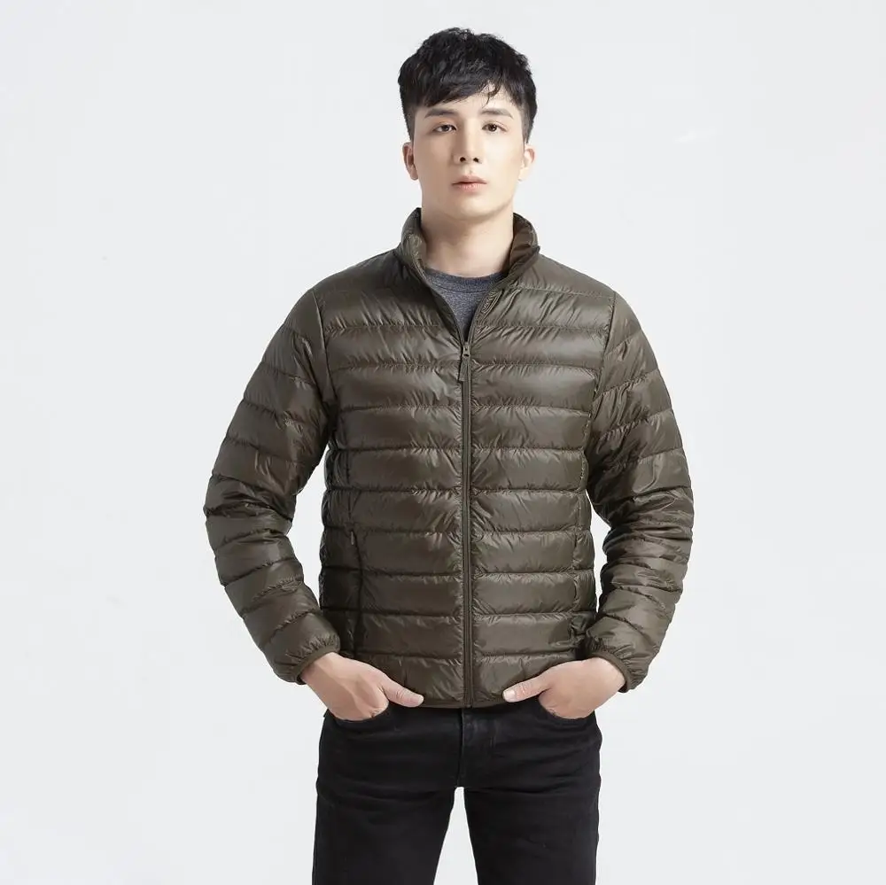 New Vietnam Design 90% White Duck Down 10% feather Jacket Long Sleeve Stand Collar  Winter Ultra Light Duck Down Jacket