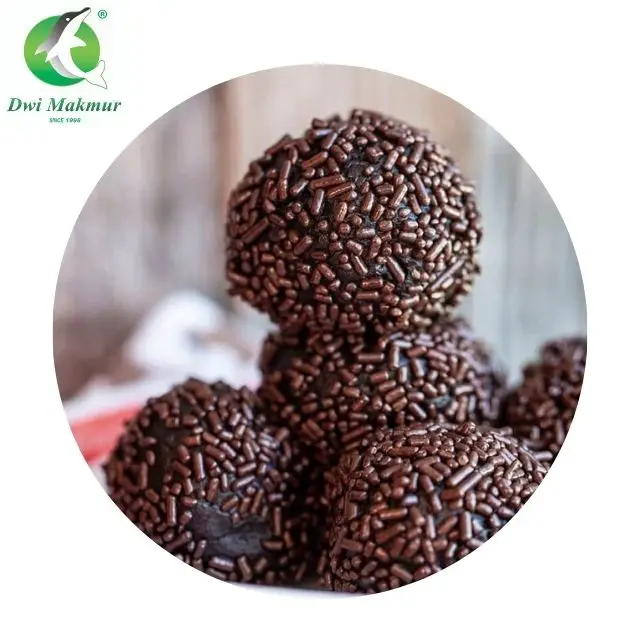 Premium Grade Low Price 6x130g chocolate rice for ice cream topping chocolate vermicelli from Malaysia for cake baking topping