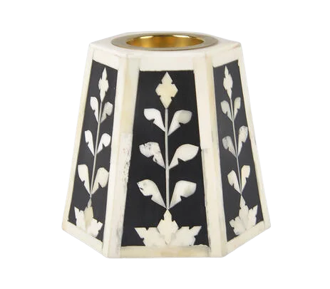 Tradnary High Quality Handicrafts Mother of Pearl Inlay Round Tray Box Incense Burner Bakhoor Set Arabic Mop Mubkhar Ramadan