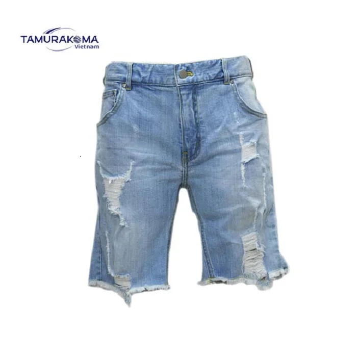 
DENIM DESTROY JEANS 100% COTTON JEAN SHORTS 