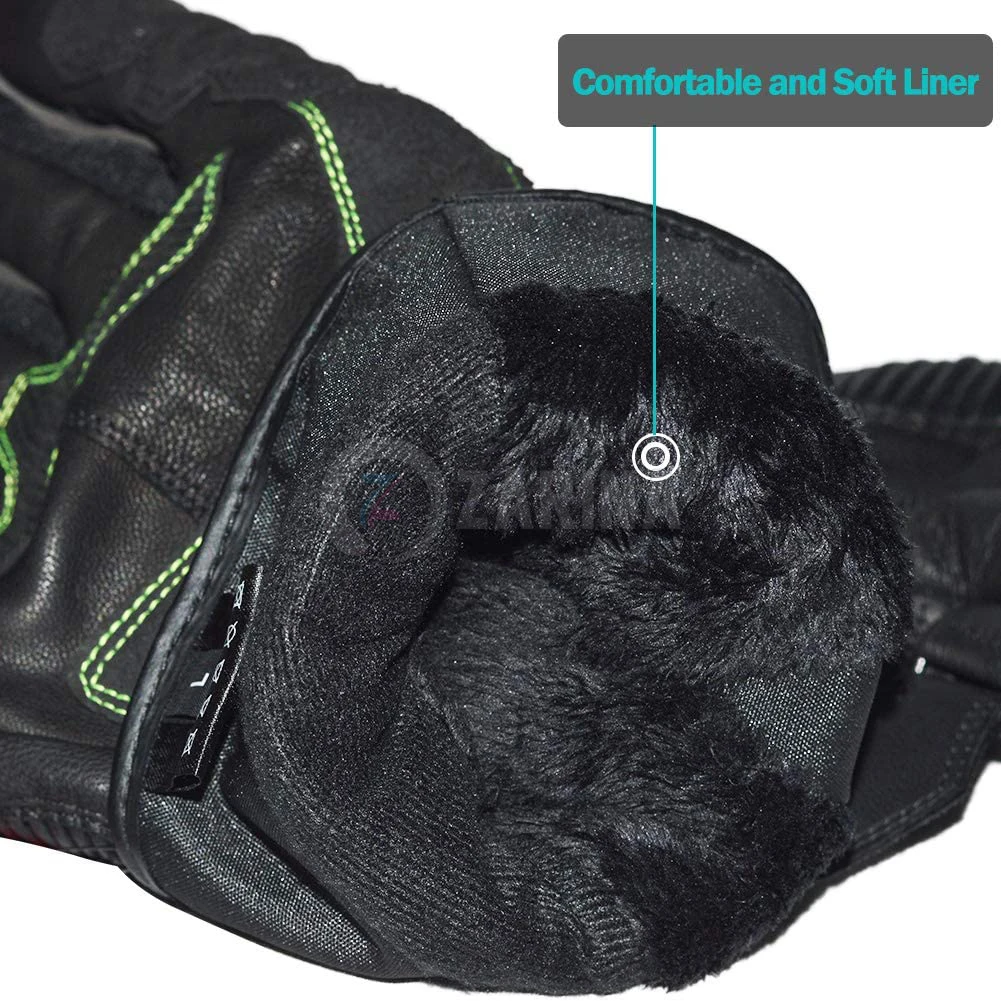  Длинные мотоциклетные перчатки для мужчин теплые водонепроницаемые мотоперчатки с закрытыми пальцами езды на мотоцикле сенсорным экраном