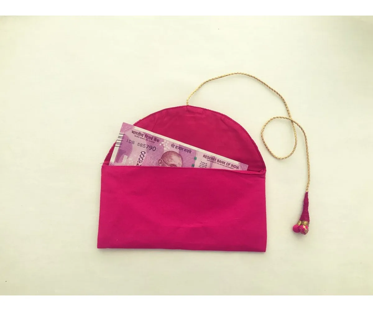 In Stock high quality Hand crafted Fabric & Tassel Festival/Gift/Currency Money handmade Envelopes perfect for all Occasions