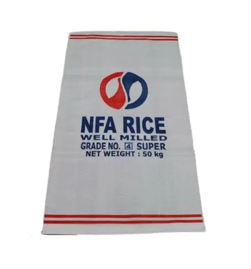 Вьетнамская фабрика PP плетеные пакеты 25 кг 50 кг рисовые пакеты пластиковые упаковочные пакеты индивидуальная Печать Лучшая цена для корма, сельского хозяйства