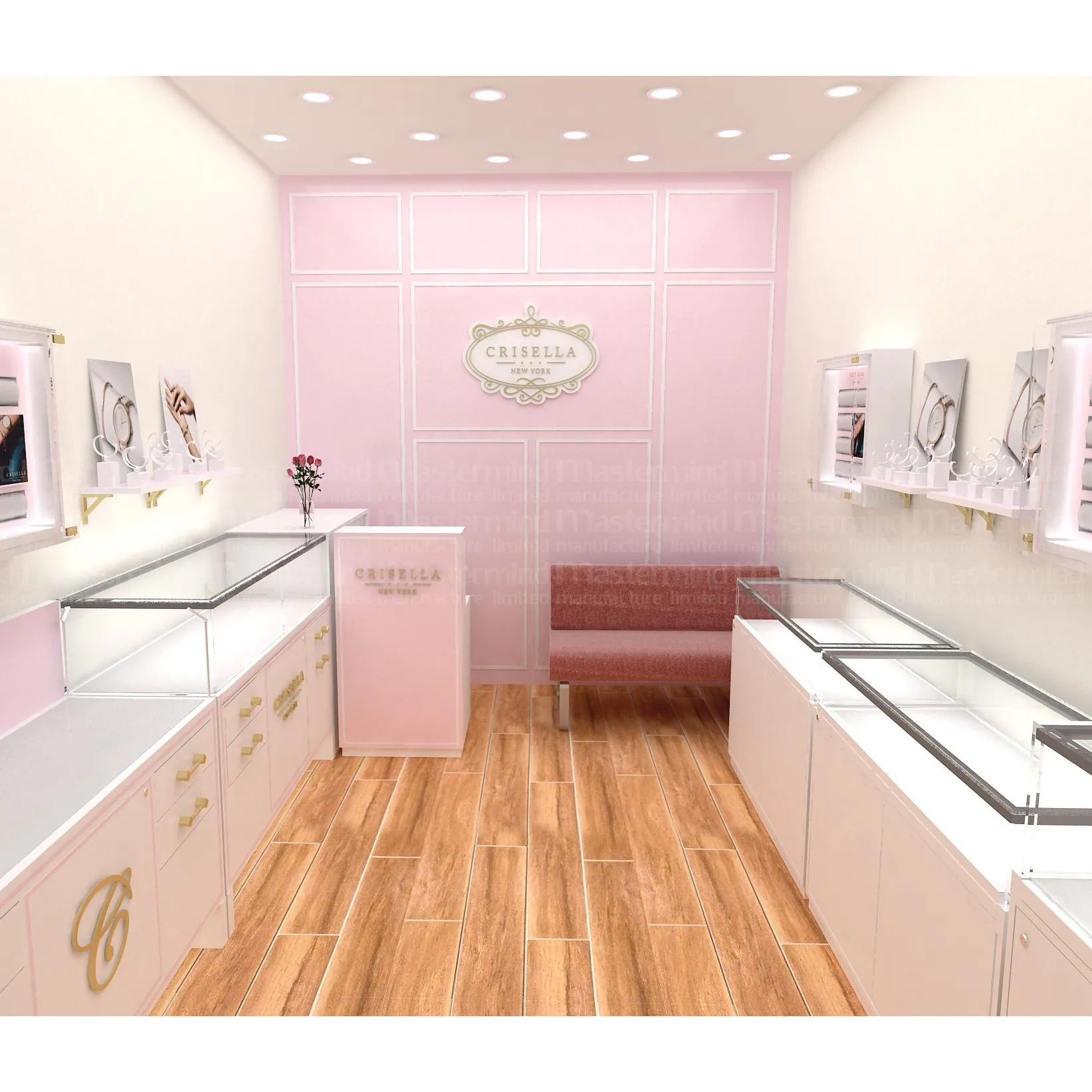 Free 3D Rendering Interiors Designing for Shopping Mall Showroom Pop Up Retail Department Store Shop-in-Shop with Installation