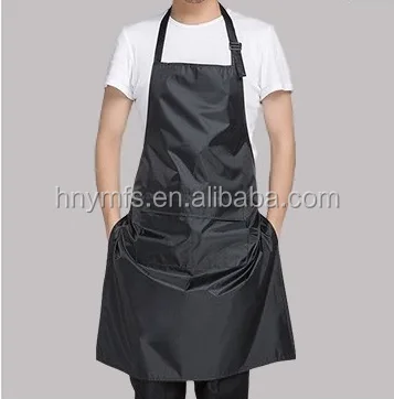 Factory Instock Cheap Price T/C Black  Kitchen Bib Aprons