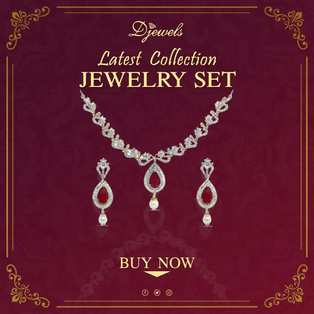 Christmas & New Year real gold necklace diamond traditional Wear Diamond Stones necklace Trendy Now at Wholesale price by djewel