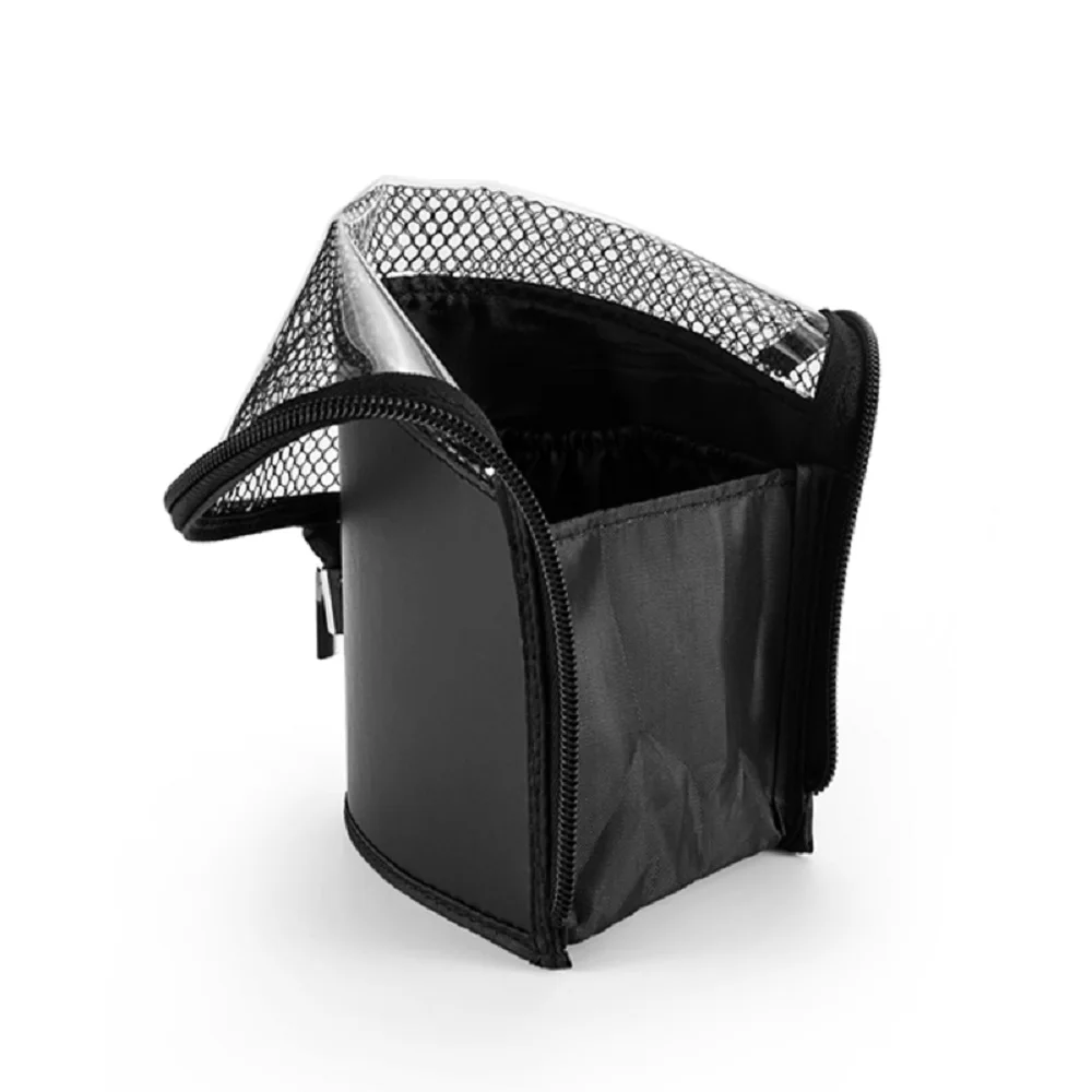 Compact and convenient and retractable polyester cosmetic bag Plastic makeup brush bag