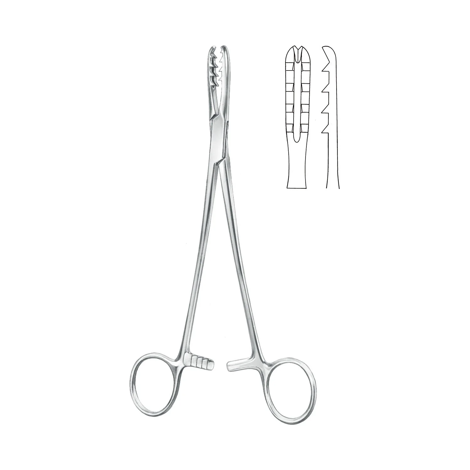 Высшее немецкое качество щипцы Martin Cartilige-Ganske изогнутые 20 см/8 дюймов Bircher