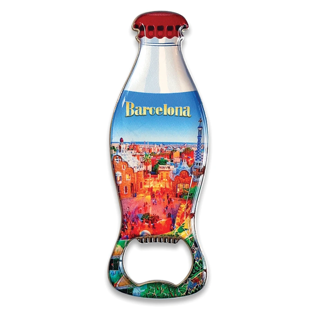 Metal Magnetic Opener Cola Bottle Shape With Epoxy