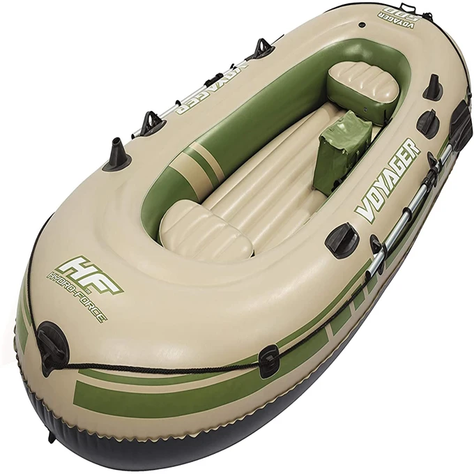 Inflatable Hydro-Force Dinghy Set Voyager 500 for 3 People, 348 x 141 x 48 cm, aluminium alloy oars included